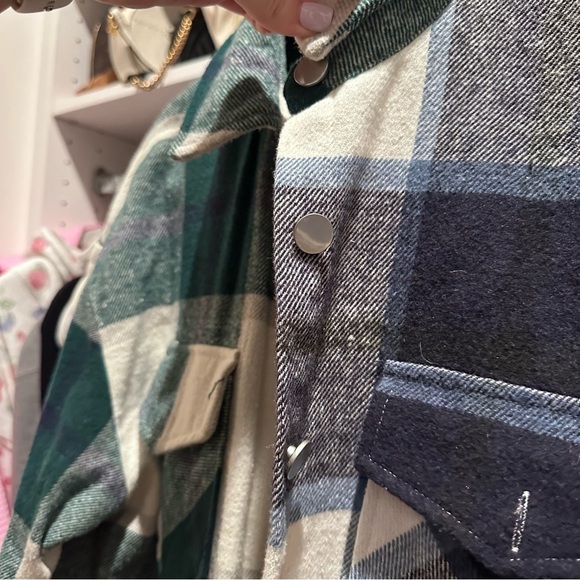 Blue and Green Flannel - Picture 2 of 4